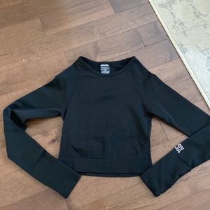 Pink active top long sleeve